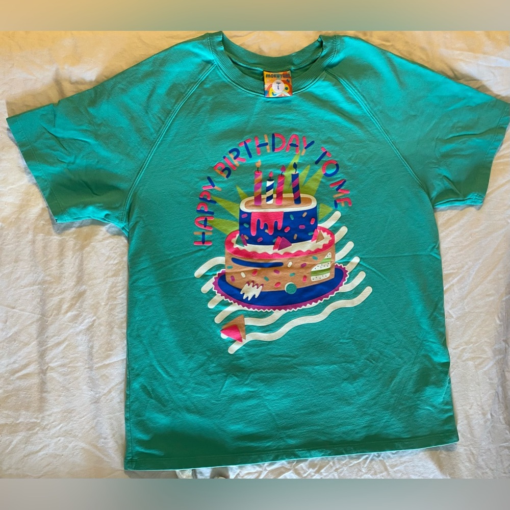 Happy birthday puff paint sweatshirt tee
